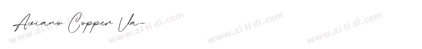   Aviano Copper Va字体转换